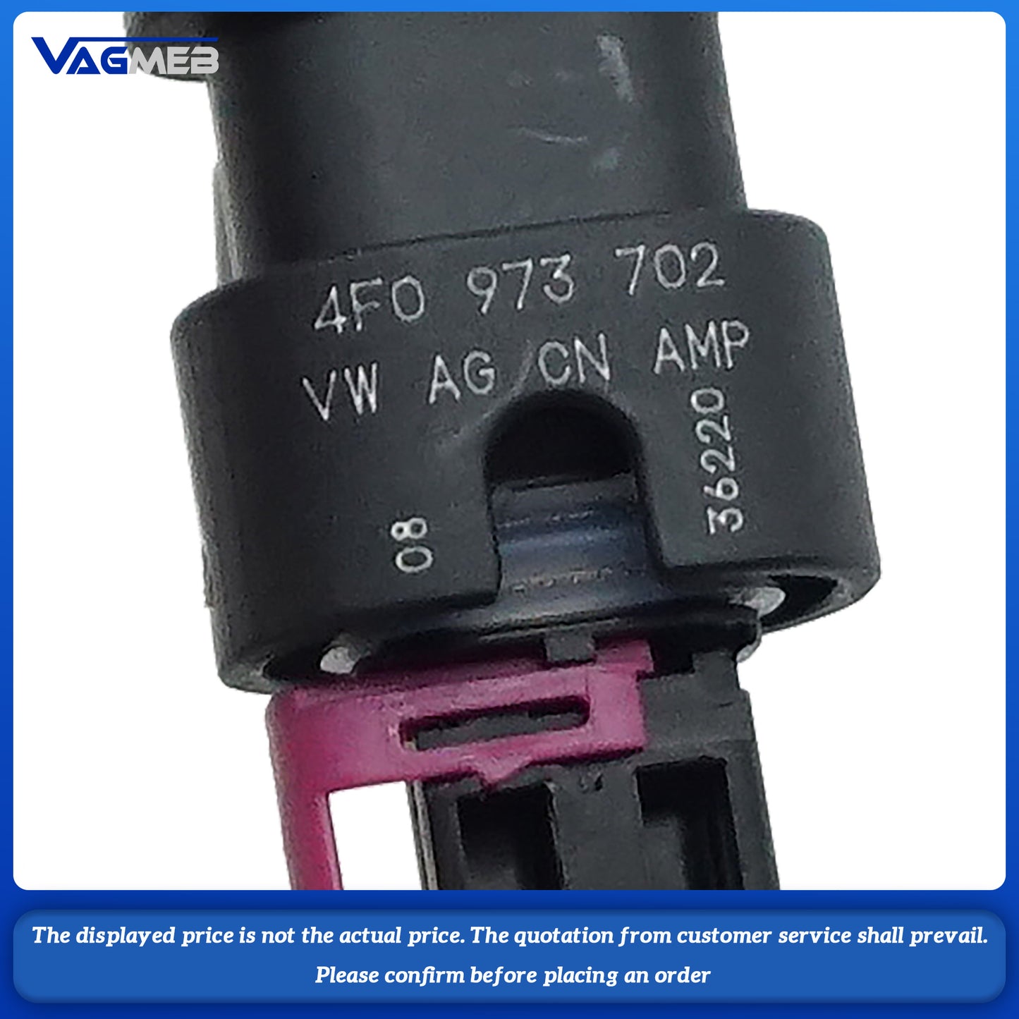 Auto Waterproof Connector Cable Connectors Reversing Radar Plug For VW ID3 ID4 Golf 4H0 973 702 A