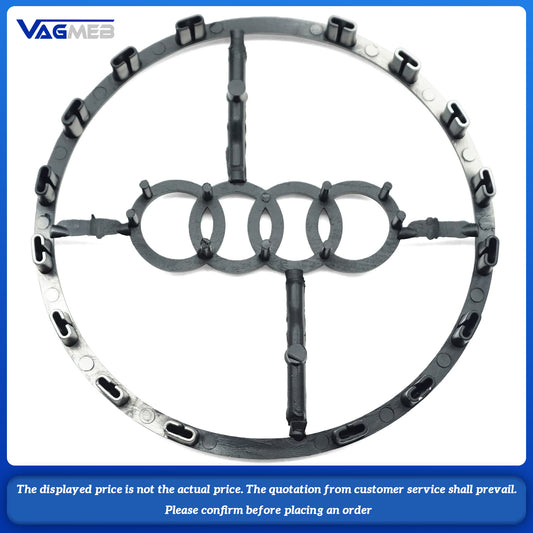 Steering wheel airbag cover Audi logo silver For Audi A6C7