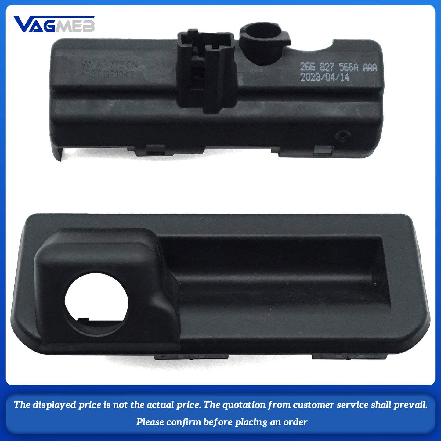Front and rear shells of the camera