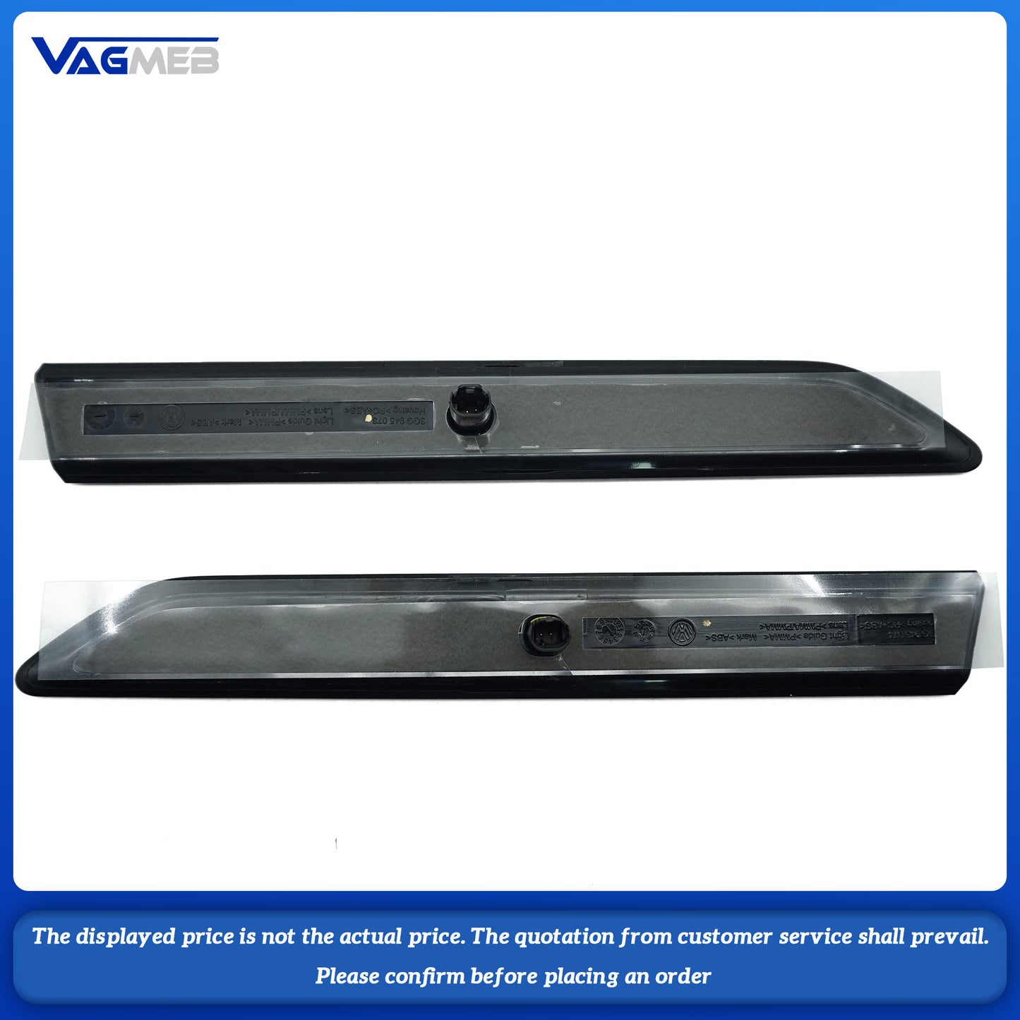 For VW CC Door leaf plate label Wordless sidemarker Door fender logo