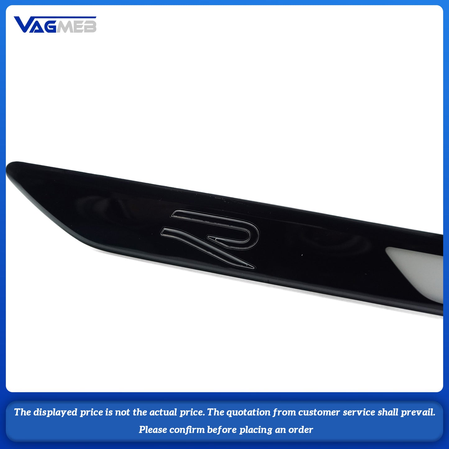 For VW CC Door leaf plate label Wordless sidemarker Door fender logo