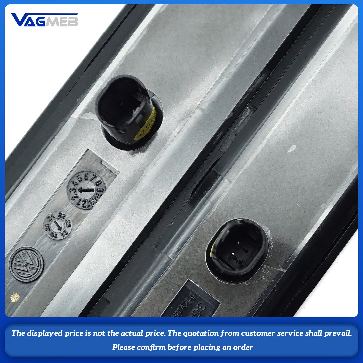 For VW CC Door leaf plate label Wordless sidemarker Door fender logo