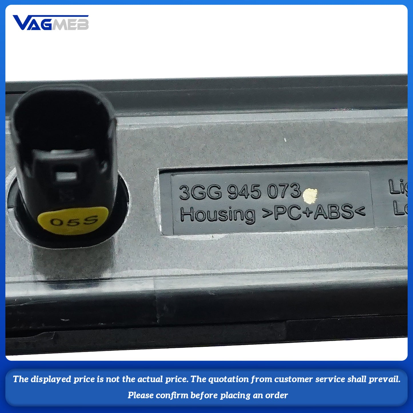 For VW CC Door leaf plate label Wordless sidemarker Door fender logo