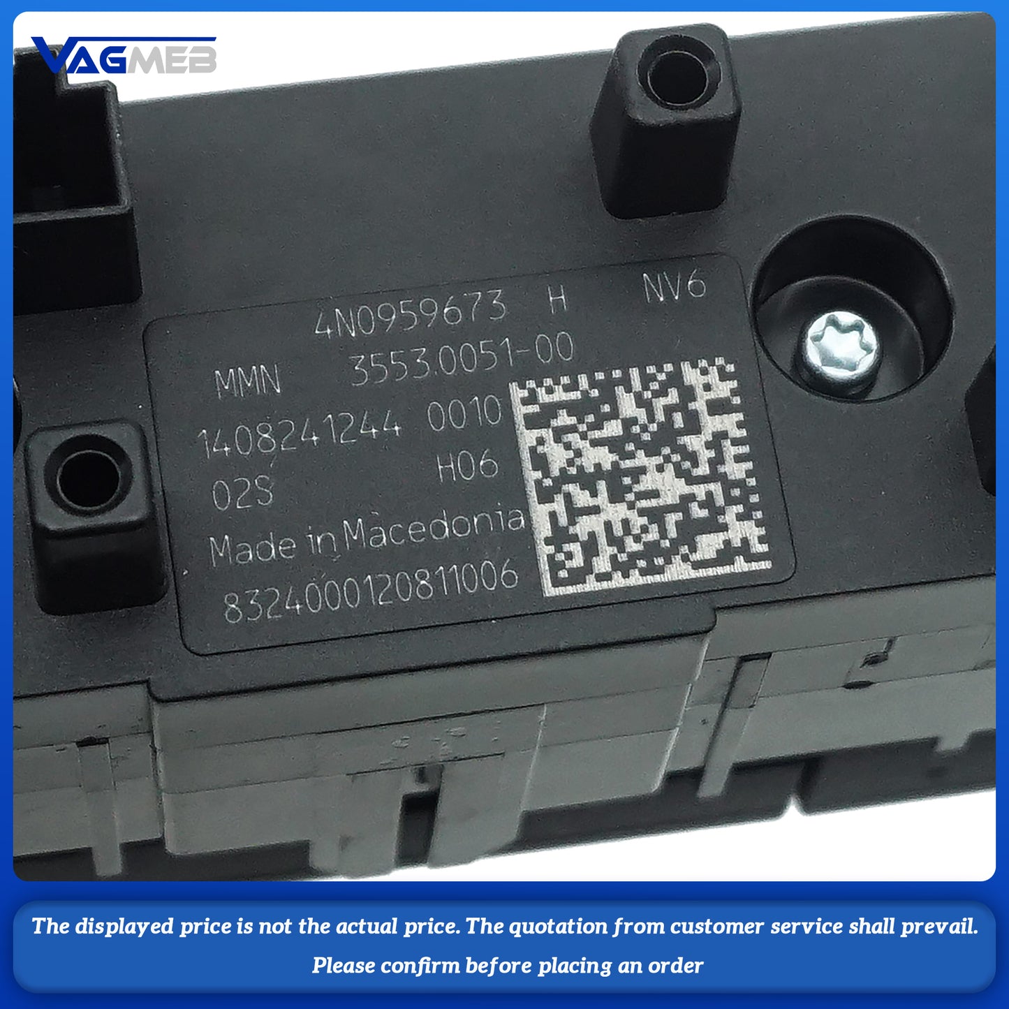Multi functional parking radar button switch for Audi A6 C8 A7 Q7 Q8 4N0 959 673H