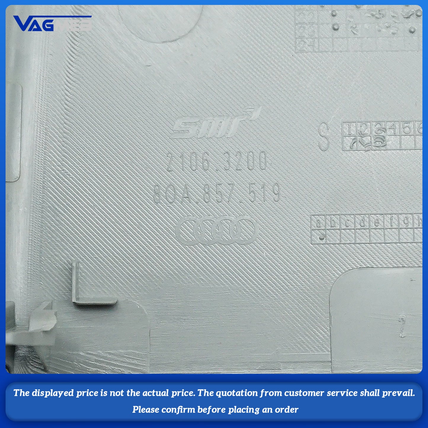 For Audi Q5FY lane keeping cover large cover gray 80A 857 519 DT4