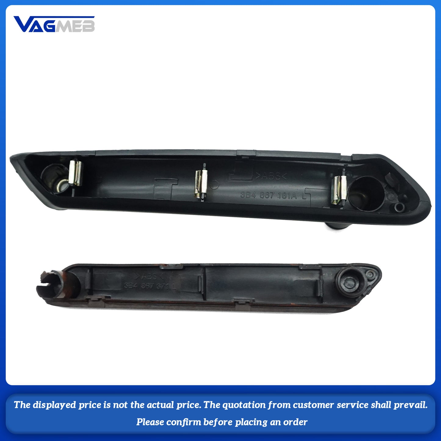 Mahogany door handle Switch base For VW Passat B5