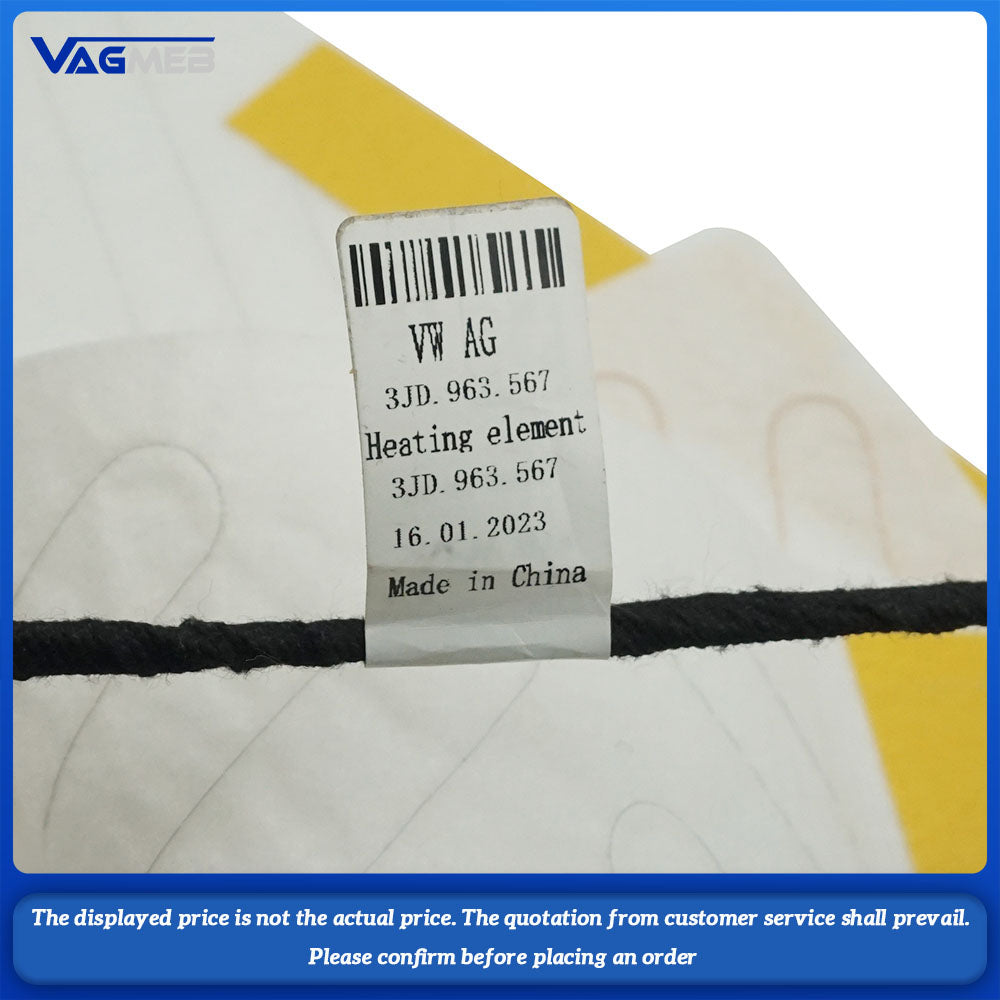 For VW Passat B9 Rear seat heating pad 3JD 963 561 567