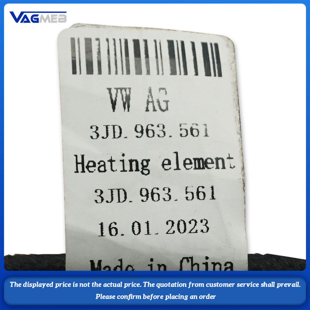 For VW Passat B9 Rear seat heating pad 3JD 963 561 567