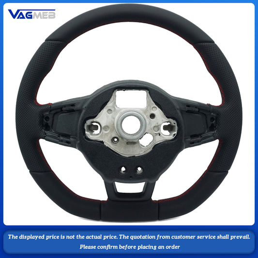 For VW Golf MK 6 7 7.5 GTI GTD GTE R Polo Customm carbon fiber RLine sports steering wheel half leather Alcantara Multi-color