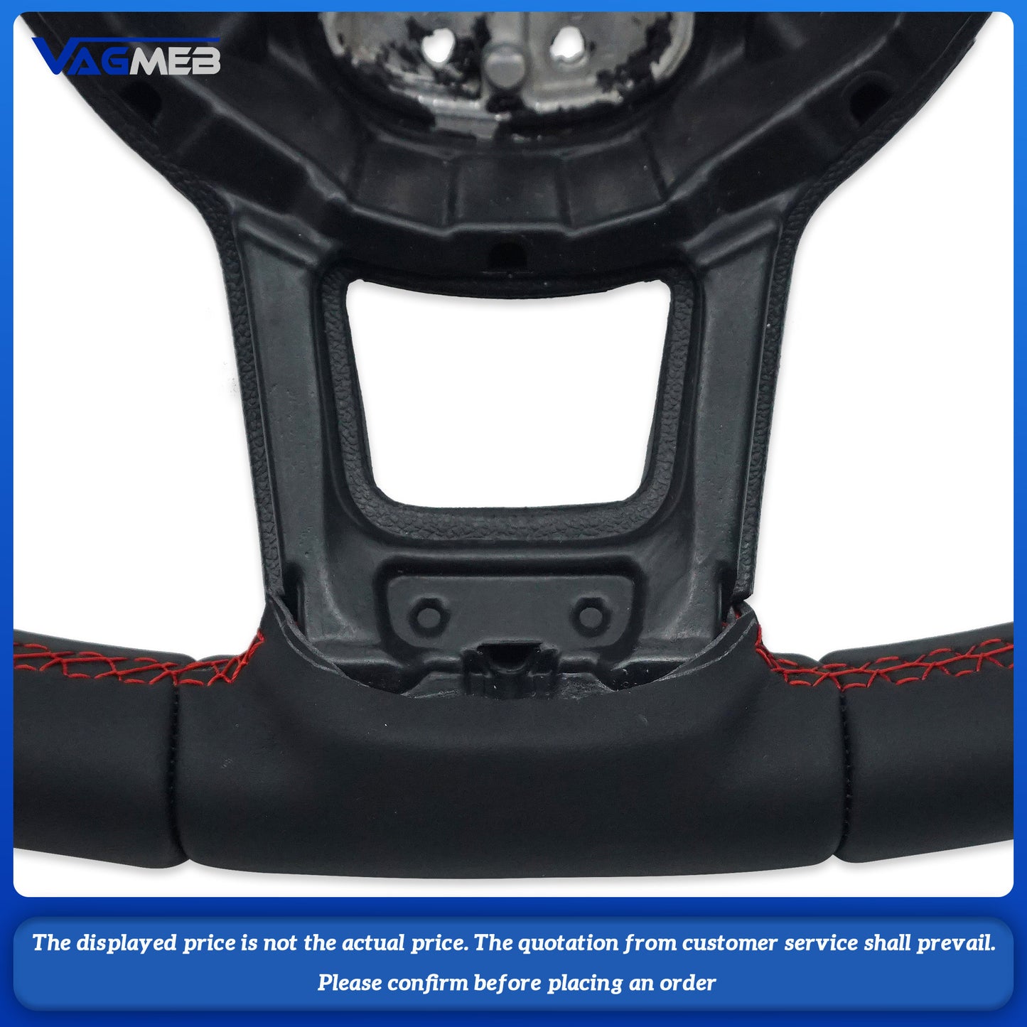 For VW Golf MK 6 7 7.5 GTI GTD GTE R Polo Customm carbon fiber RLine sports steering wheel half leather Alcantara Multi-color