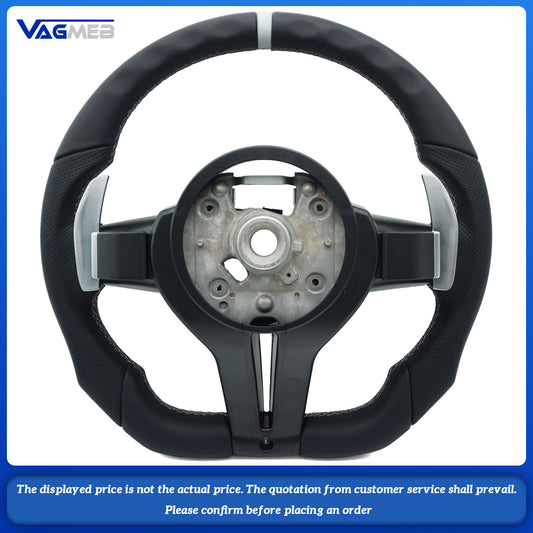 Steering Wheel Suitable For BMW F30 F10 F31 F20 E90 Is Made Of leather Material And Sports Steering Car Accessories M Logo