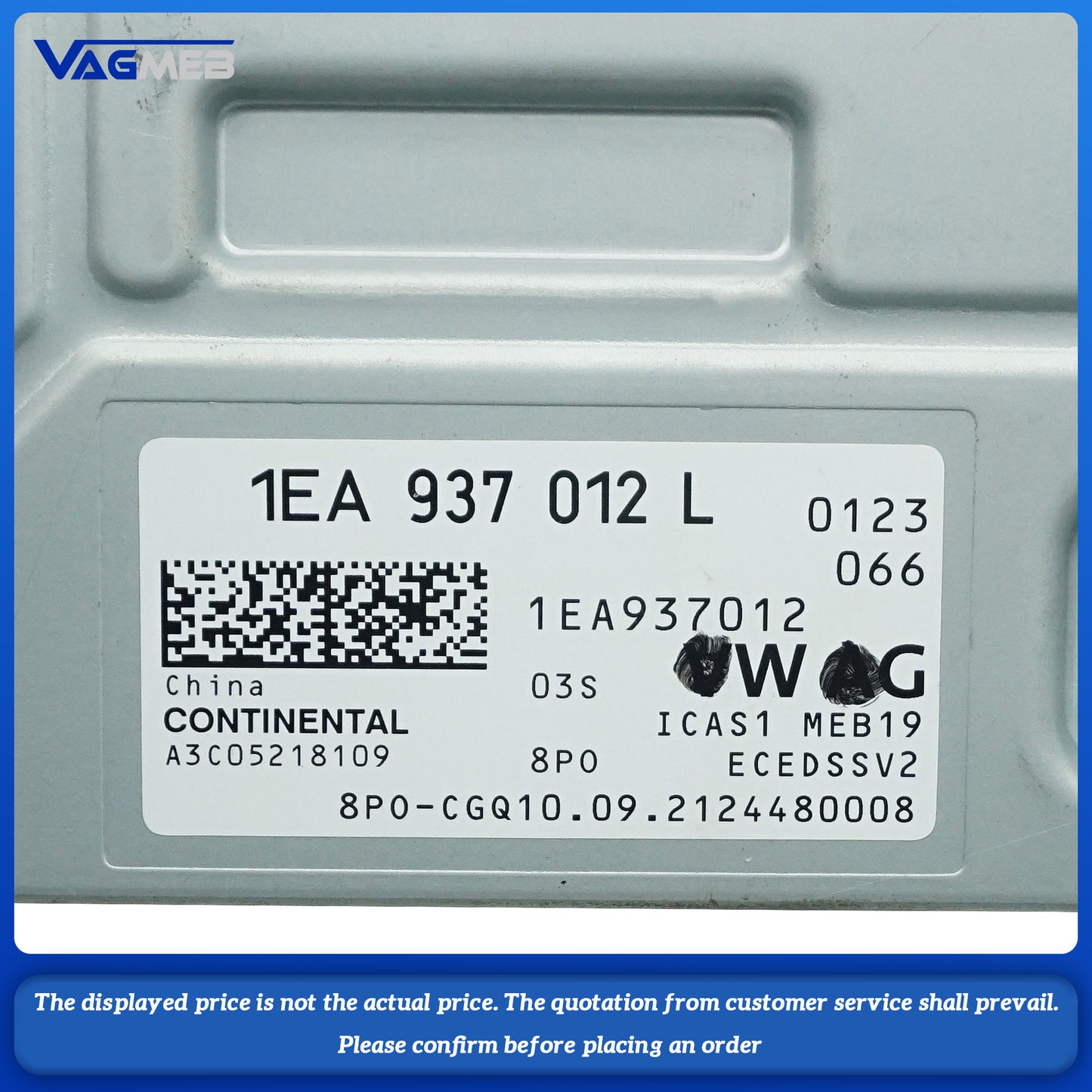 For VW ID3 ID4 ID6 Audi Q4 e-tron Audi Q5 e-tron Cruise Control Gateway Module Unit 1EA 937 012L