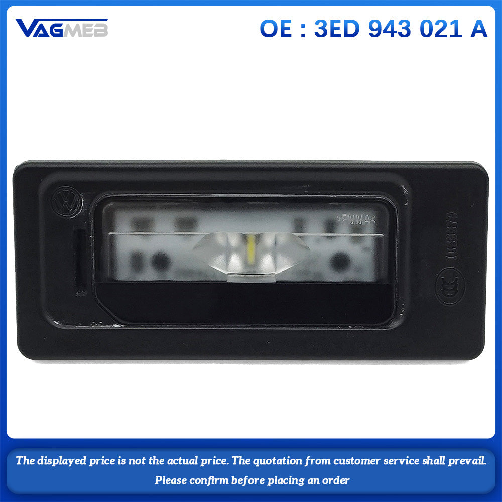 LED License Plate Light Lamp For VW Atlas Tiguan MK2 ID4 ID6 Skoda Octavia 3ED 943 021 A