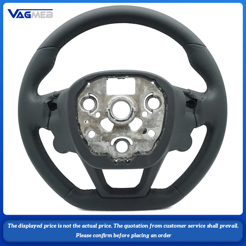 Alcantara leather black stitching steering wheel For SEAT Cupra steering wheel, Car Accessories