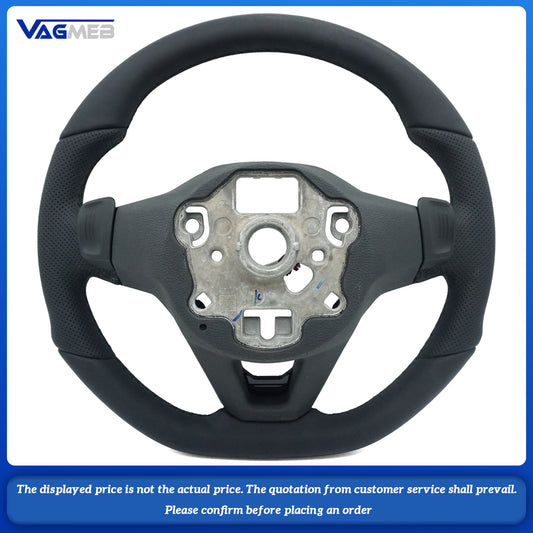 For VW Golf 8 GTI MK8 Custom leather alcantara punch steeringwheel with button heat paddle