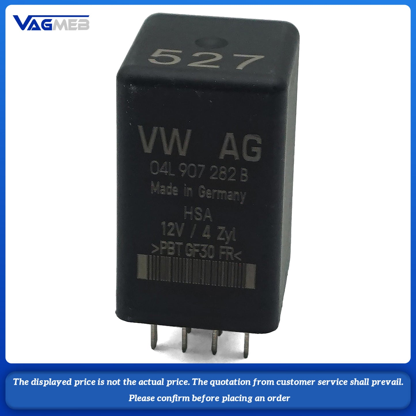 For VW Audi Skoda preheating plug Control Unit 04L907282B