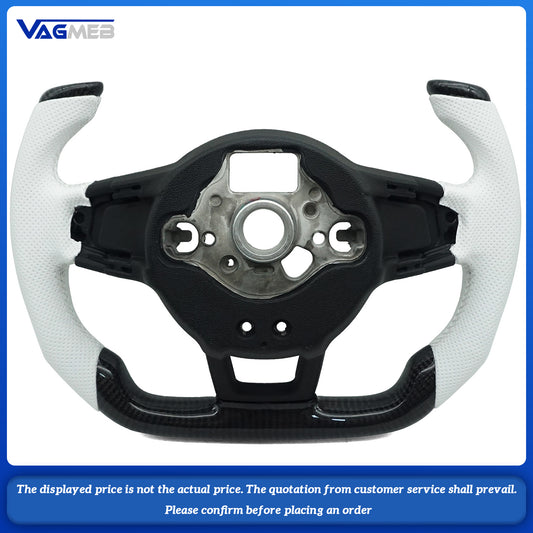 For VW Golf 7 GTI RLine Carbon Fiber Steering Wheel Customized With Key Frame Assembly