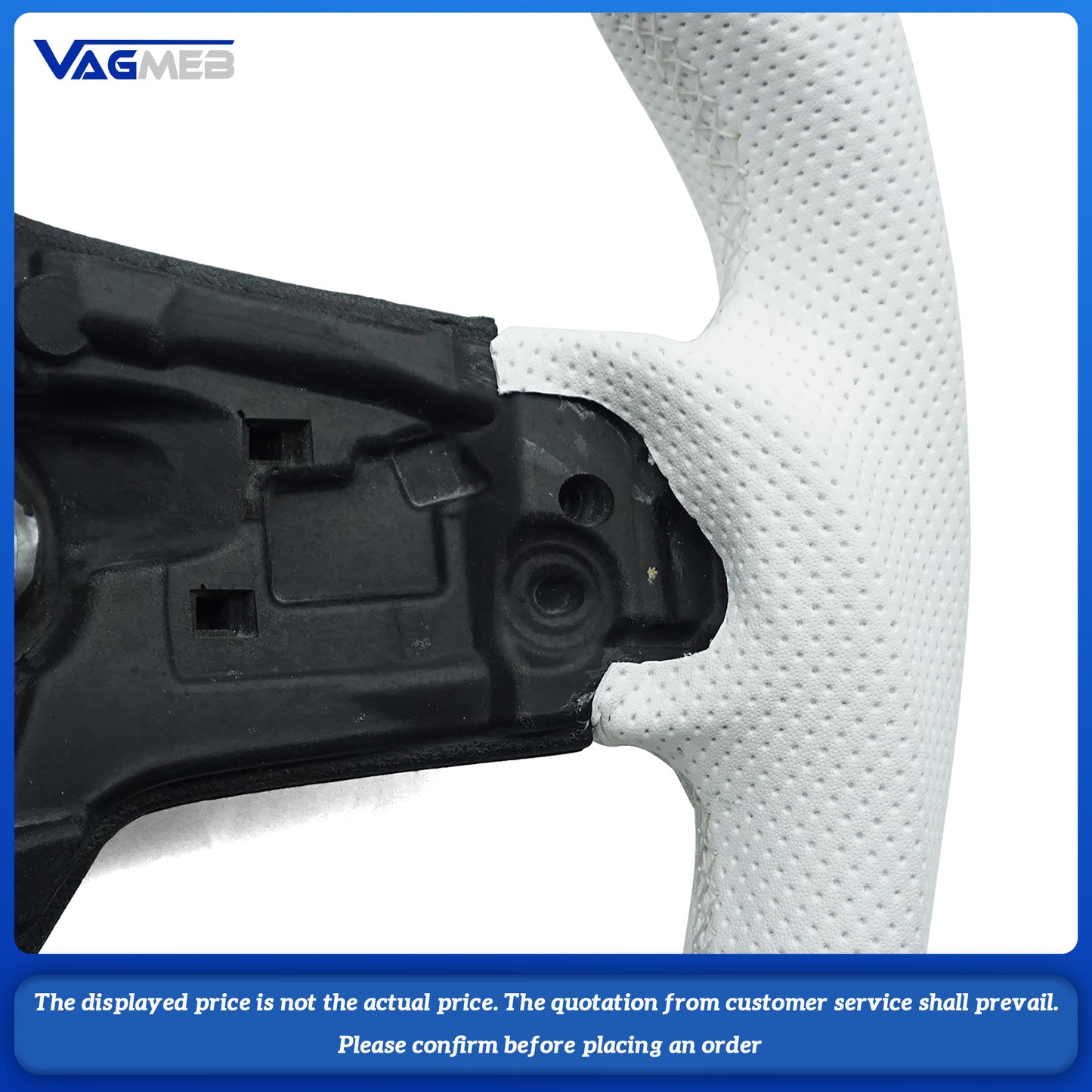 For VW Golf 7 GTI RLine Carbon Fiber Steering Wheel Customized With Key Frame Assembly