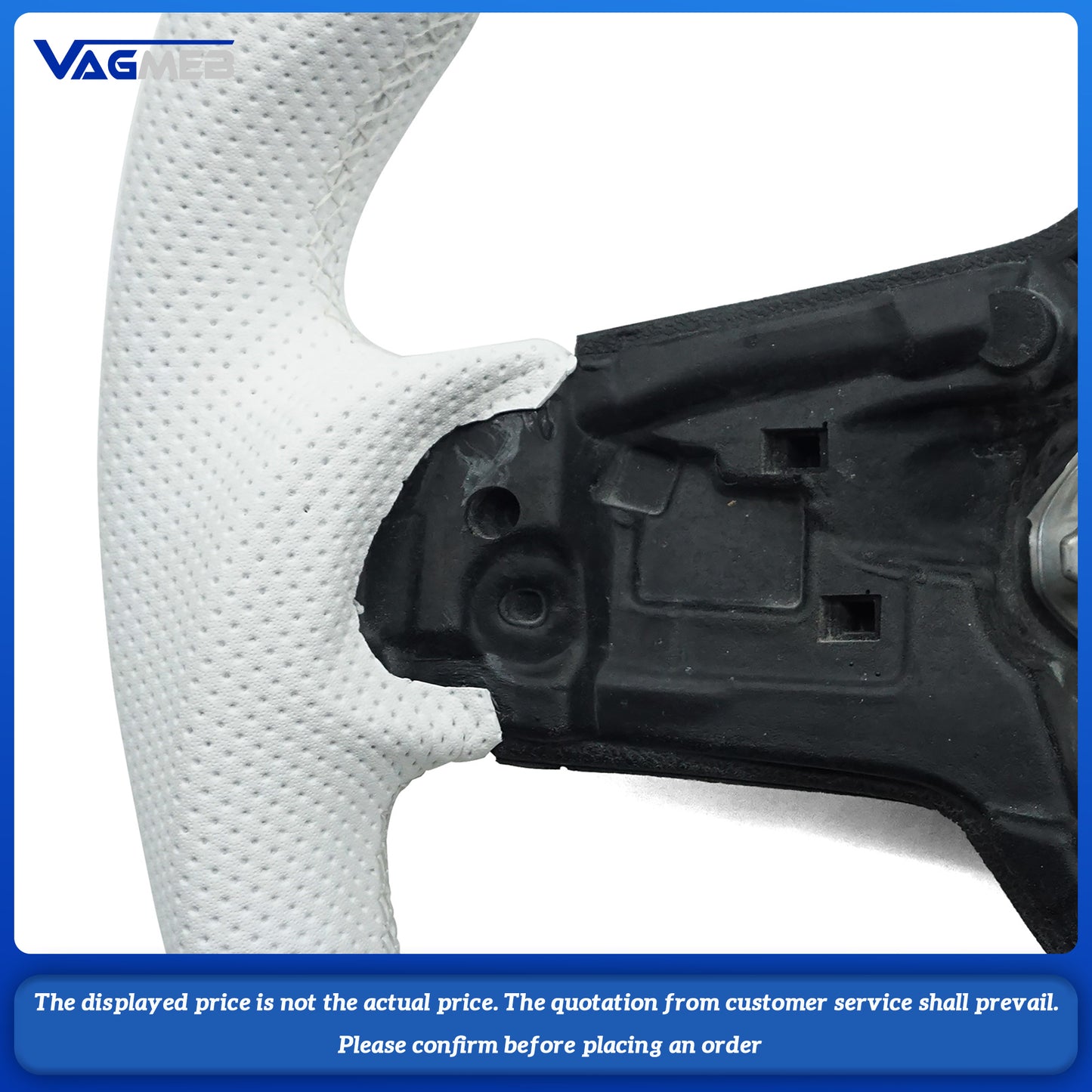 For VW Golf 7 GTI RLine Carbon Fiber Steering Wheel Customized With Key Frame Assembly