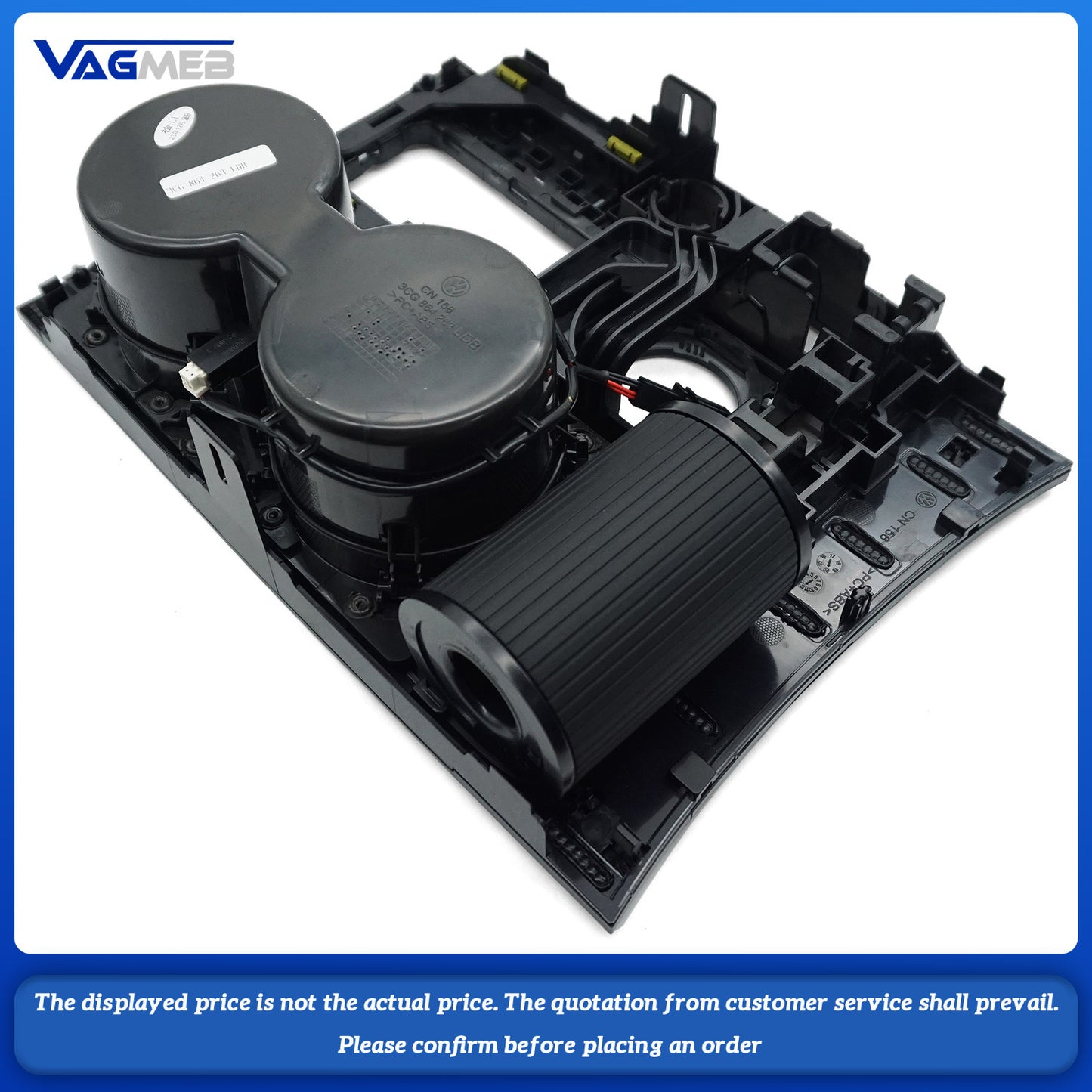 For VW Atlas lacquered Black water Cup Holder (High-end configuration) 3CG 864 263