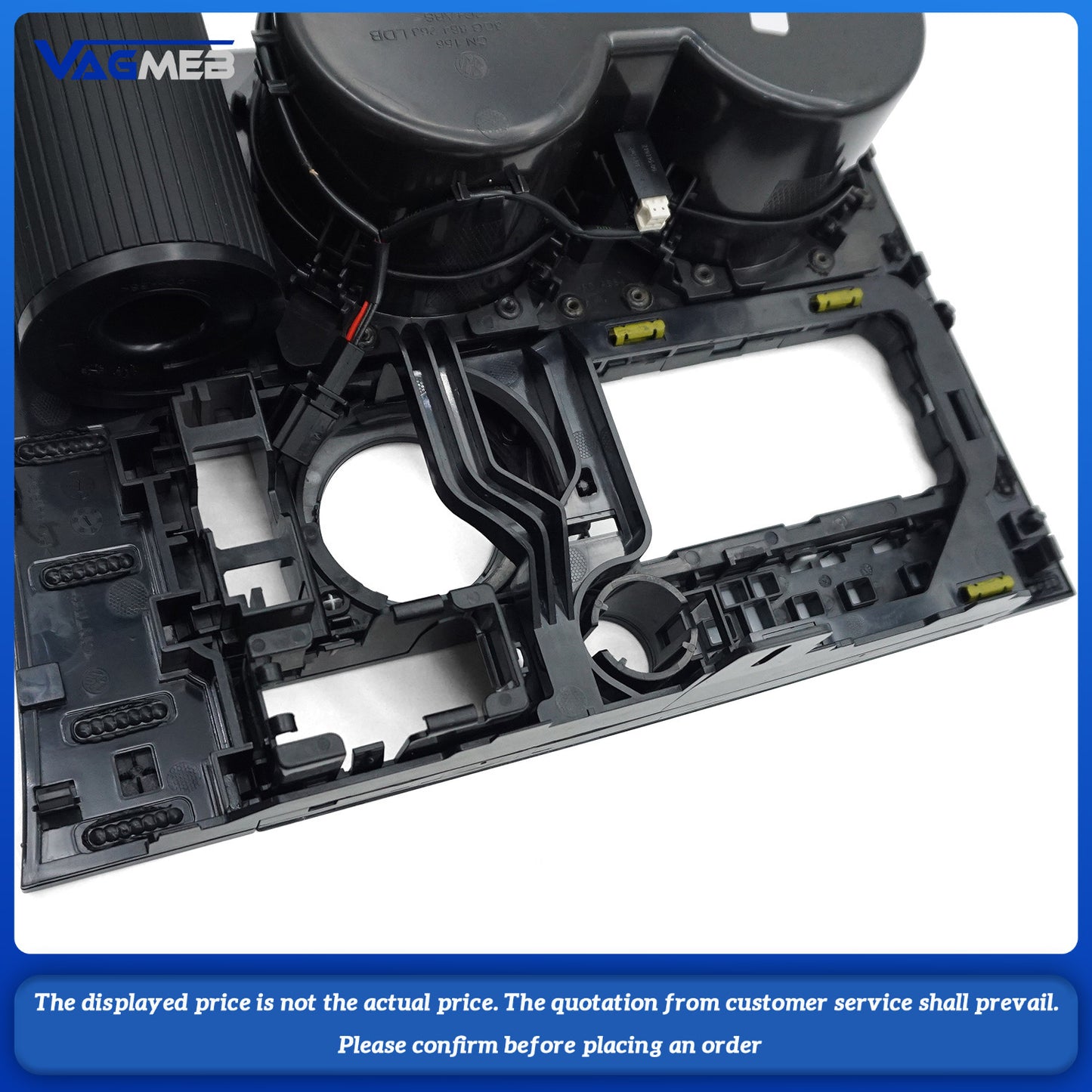 For VW Atlas lacquered Black water Cup Holder (High-end configuration) 3CG 864 263