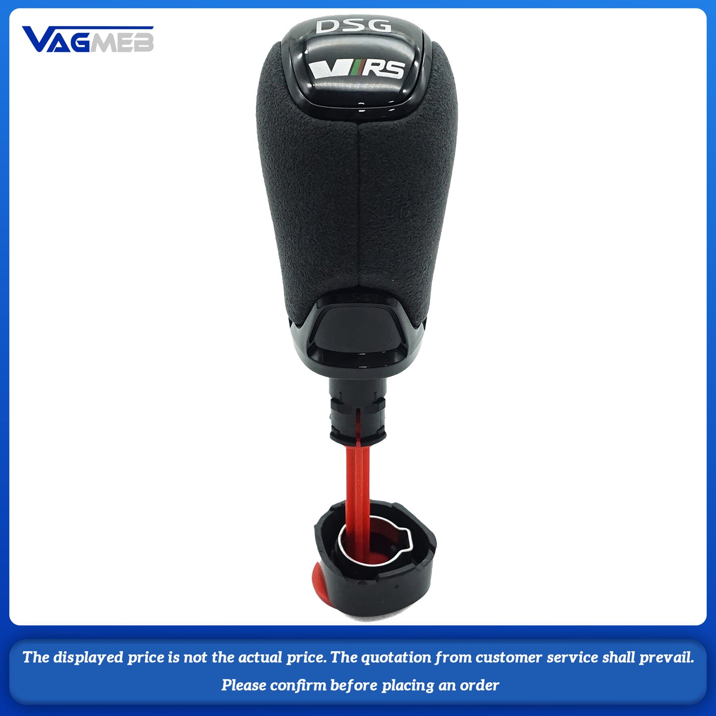 DSG Gear Shift Knob Leather Side Cover Interior Parts Accessories For Skoda Octavia Superb Fabia Yeti