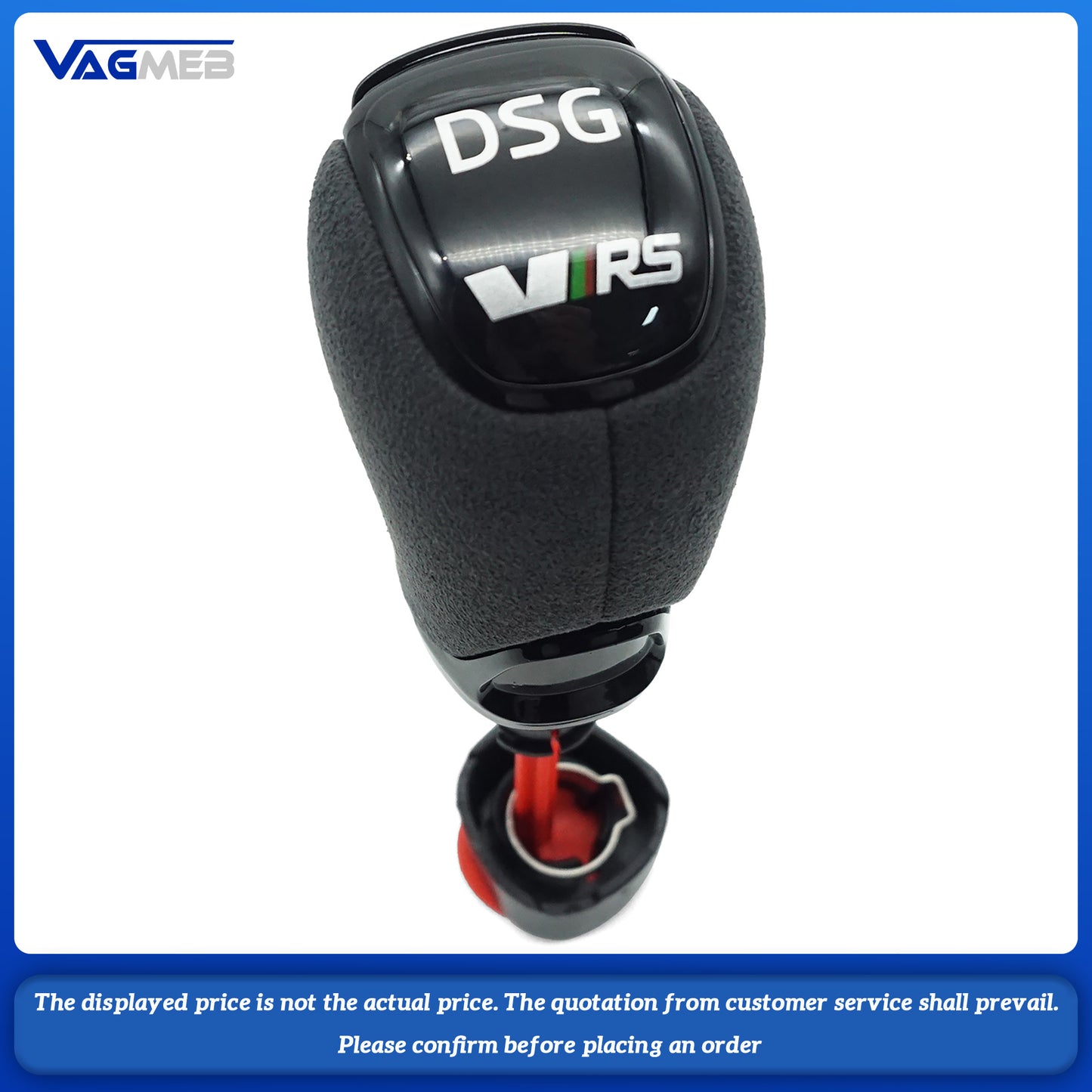 DSG Gear Shift Knob Leather Side Cover Interior Parts Accessories For Skoda Octavia Superb Fabia Yeti