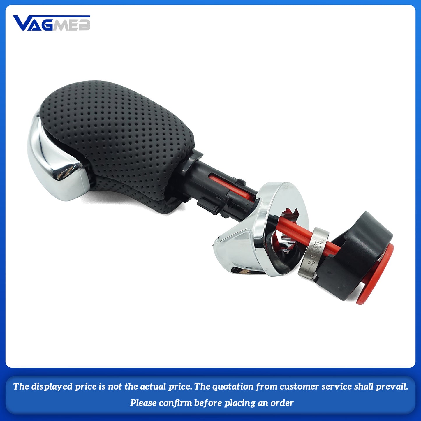 DSG Gear Shift Knob Leather Side Cover Interior Parts Accessories For Skoda Octavia Superb Fabia Yeti