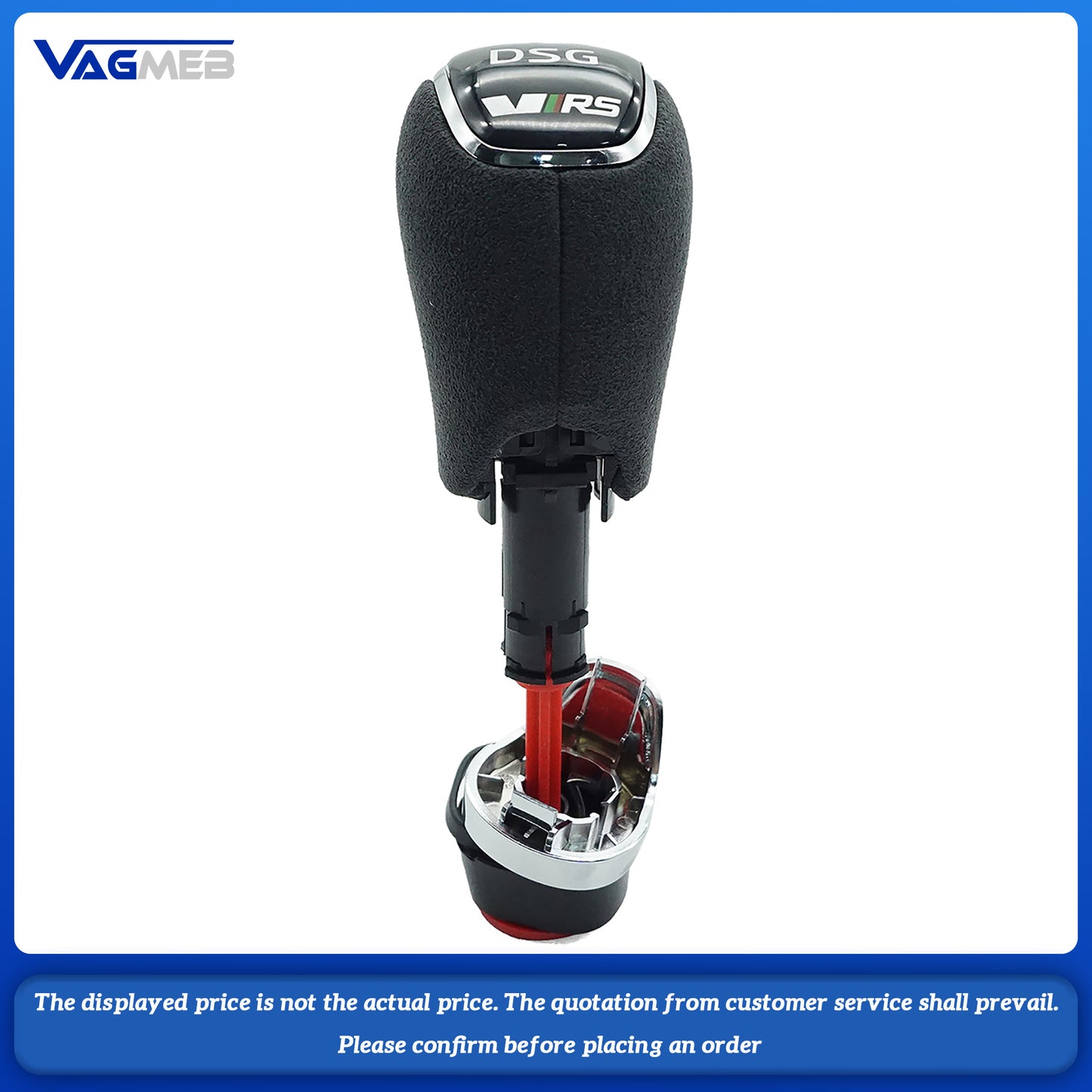 DSG Gear Shift Knob Leather Side Cover Interior Parts Accessories For Skoda Octavia Superb Fabia Yeti