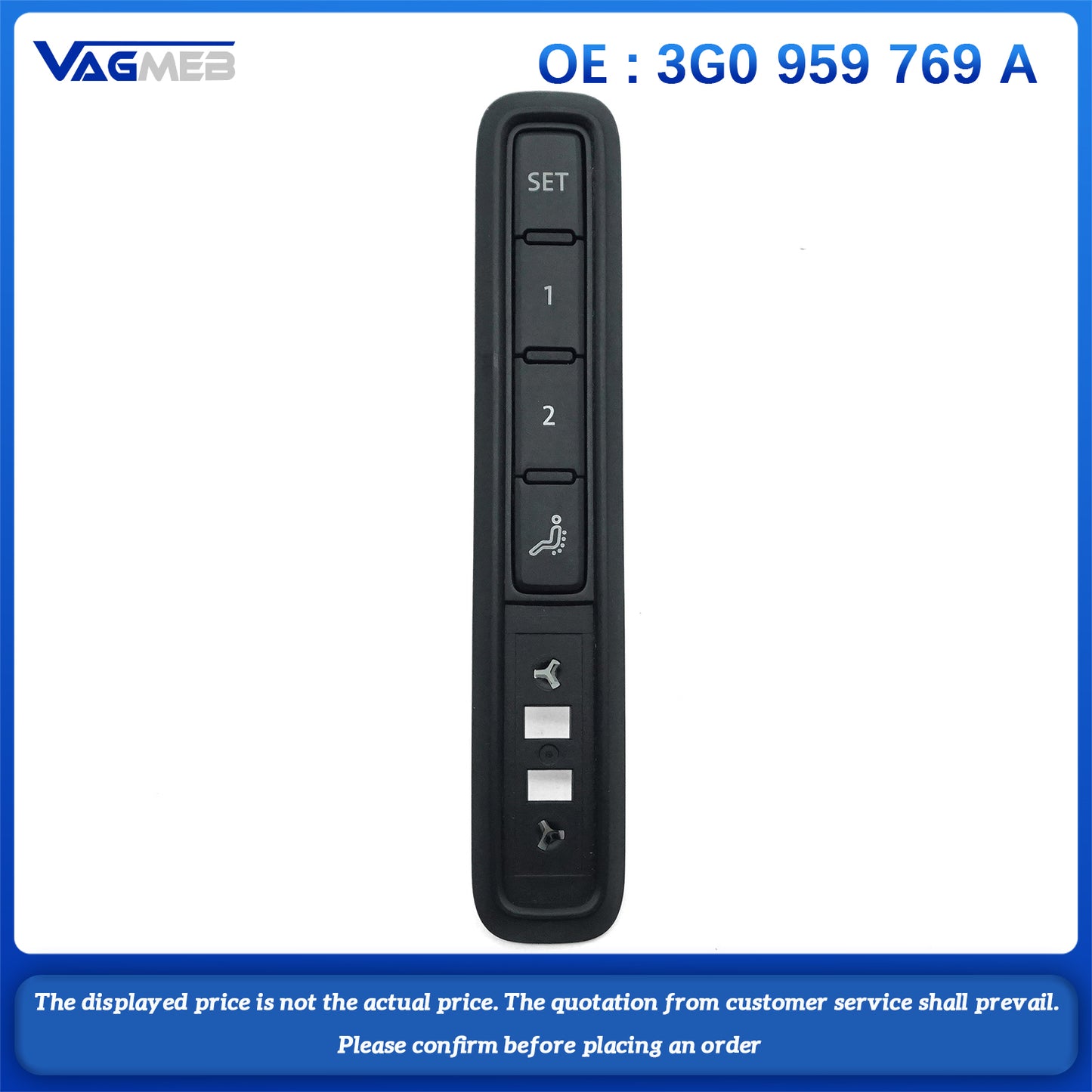 For VW Arteon Golf Passat B8 variant seat adjustment button switch 3G0 959 769A