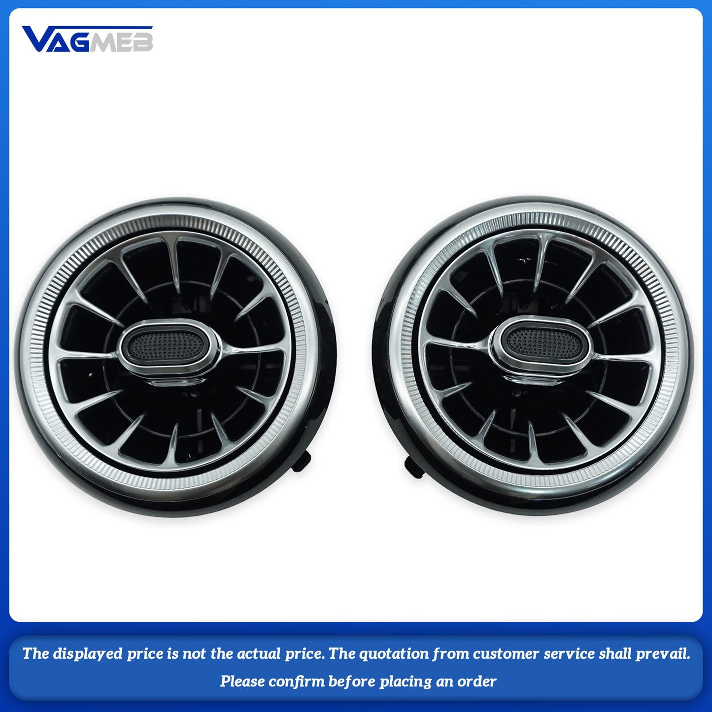 For Mercedes-Benz C 2018 Turbine Air Vent Ambient Light Kit Air Vents Car Parts