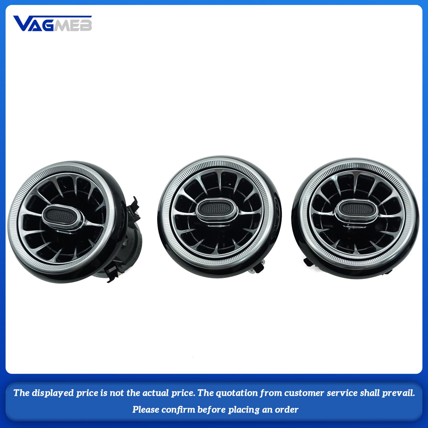 For Mercedes-Benz C 2018 Turbine Air Vent Ambient Light Kit Air Vents Car Parts