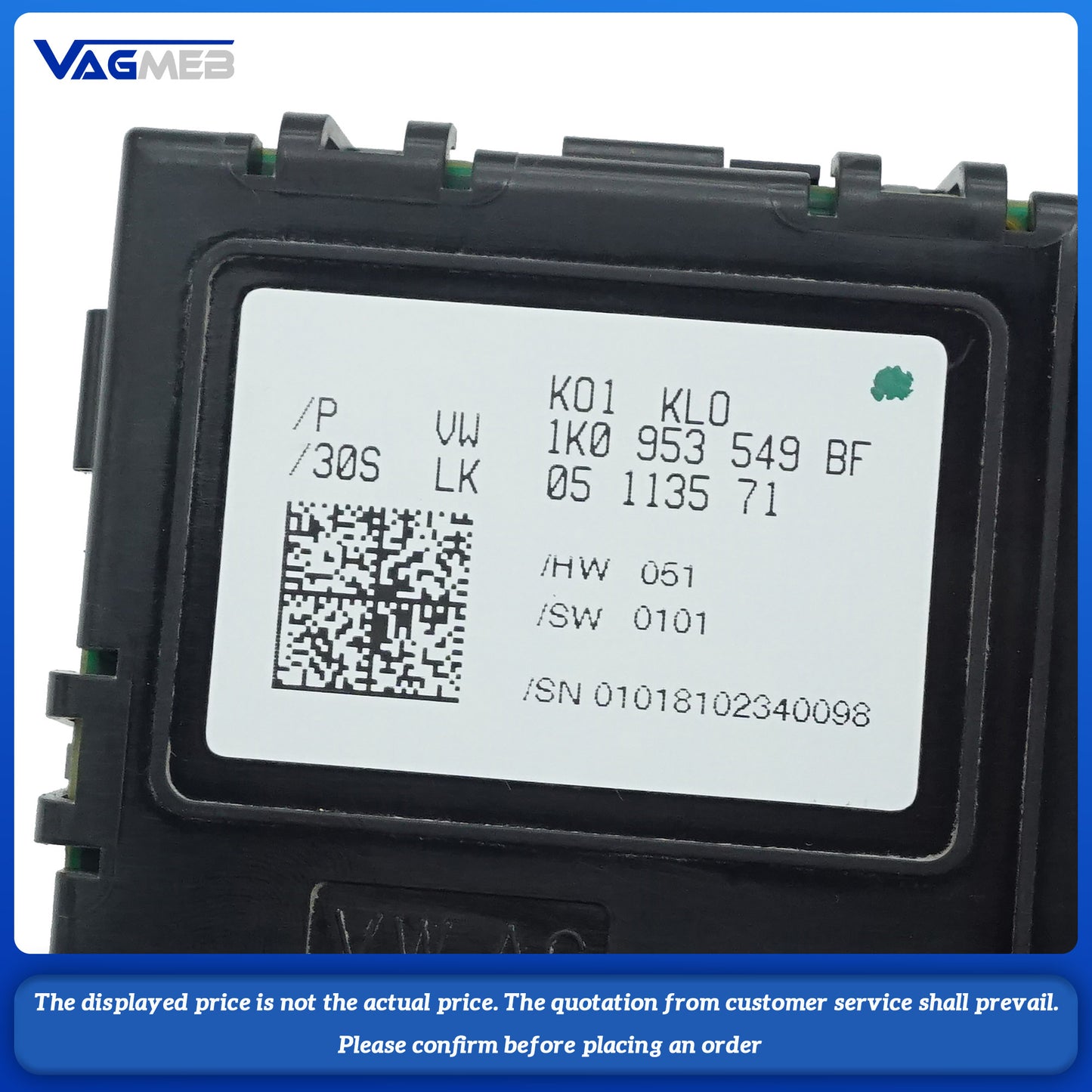 For VW PQ car steering wheel steering column switch electronic module 1K0 953 549 BF