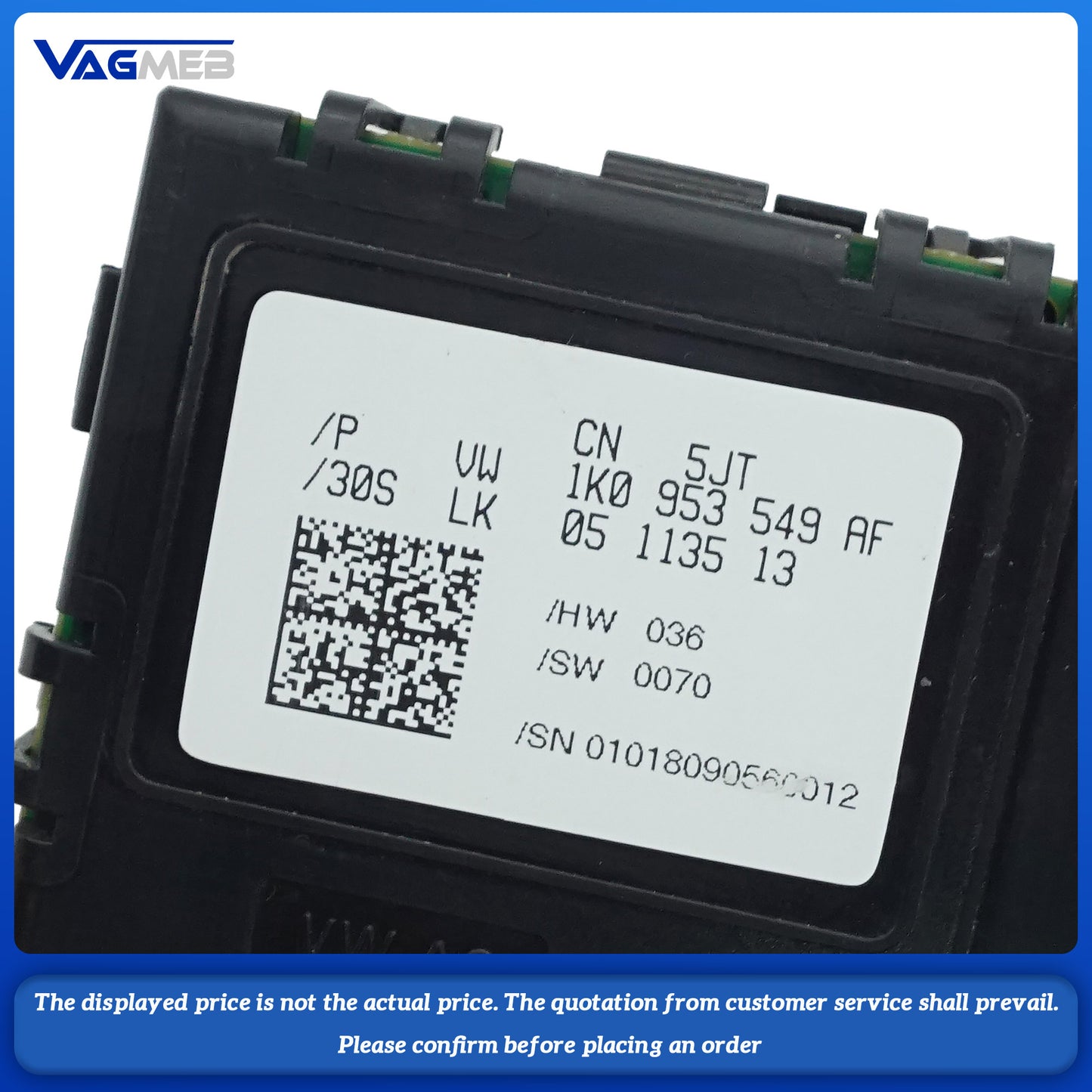 Car Multifunction Cruise Control Steering Wheel Module For VW Audi Skoda 1K0 953 549 AF