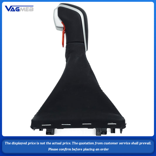 Gear Shift Knob and Leather Boot Compatible with For Audi A6 C7