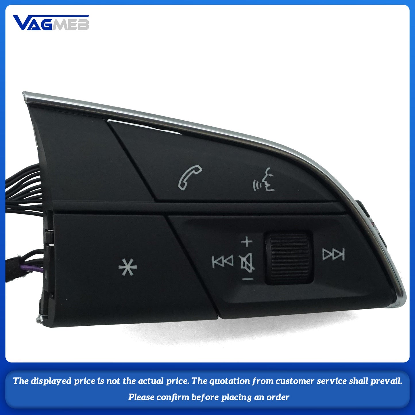 For Audi Q3 Steering Wheel Buttons, Multifunctional Switches, Car Accessories, Steering Wheel Accessories 4M8 951 523