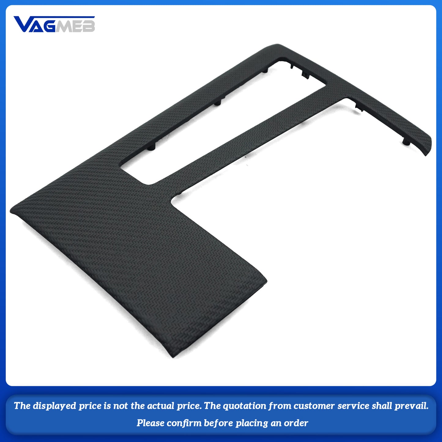 For Audi A6C8 A7 Central aisle cup holder carbon fiber trim plate