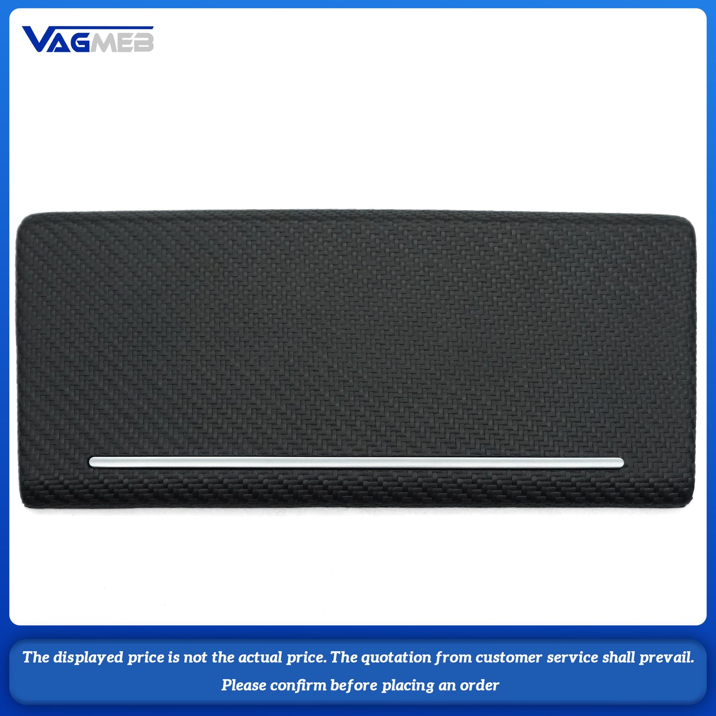 For Audi A6C8 A7 Central aisle cup holder carbon fiber trim plate