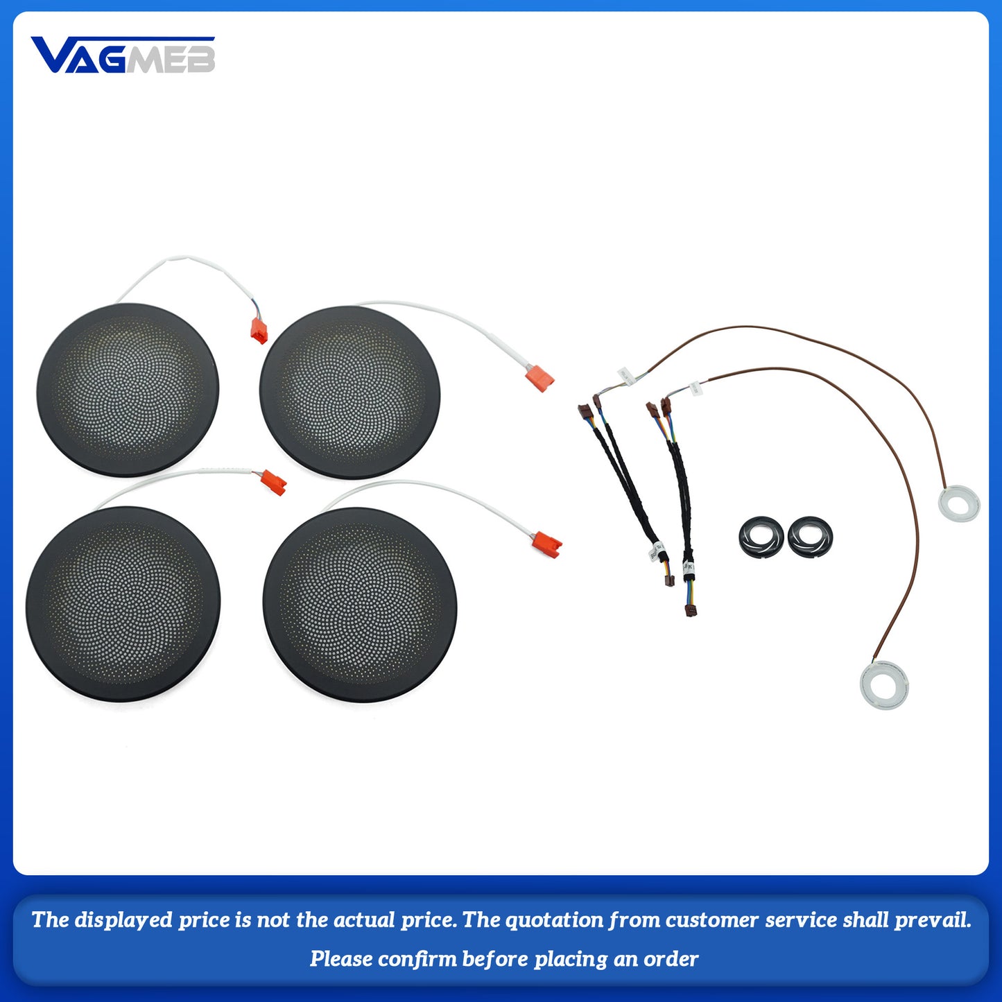 For BMW X2 Four-door high-pitched cover plates (a set of four)