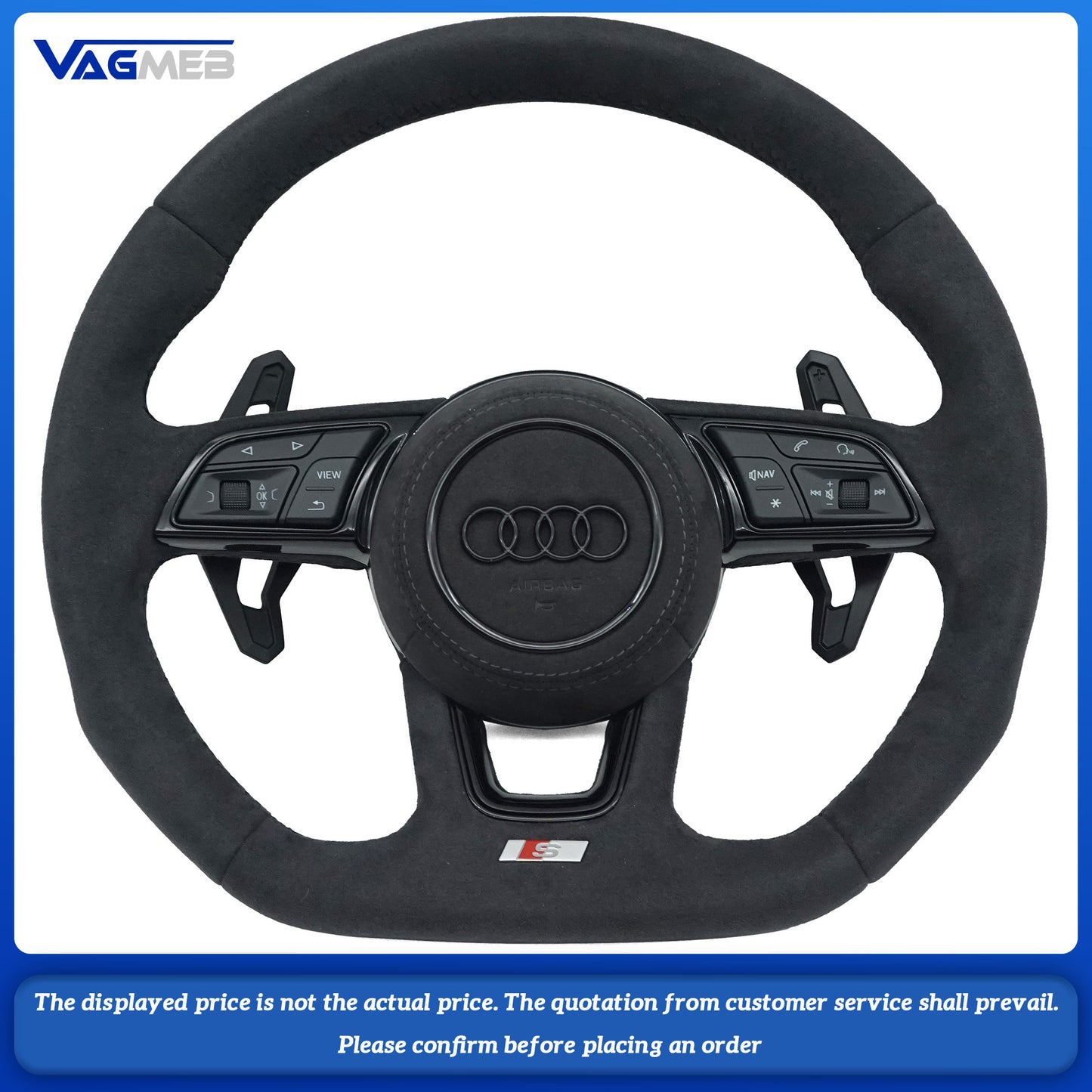 For Audi S Logo A4B9 Steering Wheel