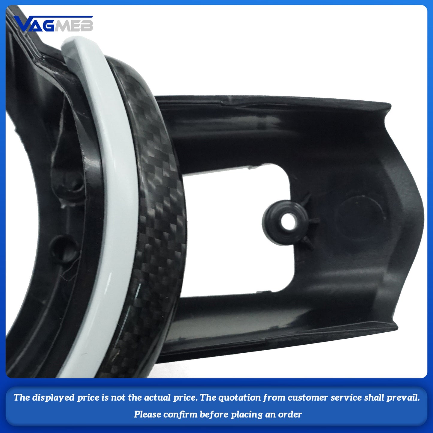 For BMW M Series F80 F82 F10 F06 F12 F13 F15 F16 M-sport F20 F22 F30 F31 F32 F33 F36 For BMW Steering Wheel Trim Carbon Fiber