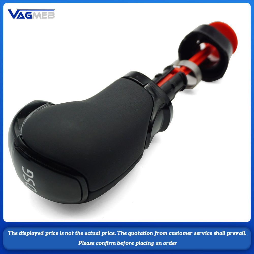 For Skoda Octavia Superb Yeti DSG Gear Shift Knob Head Handball Leather With DSG LOGO Cr Accessories