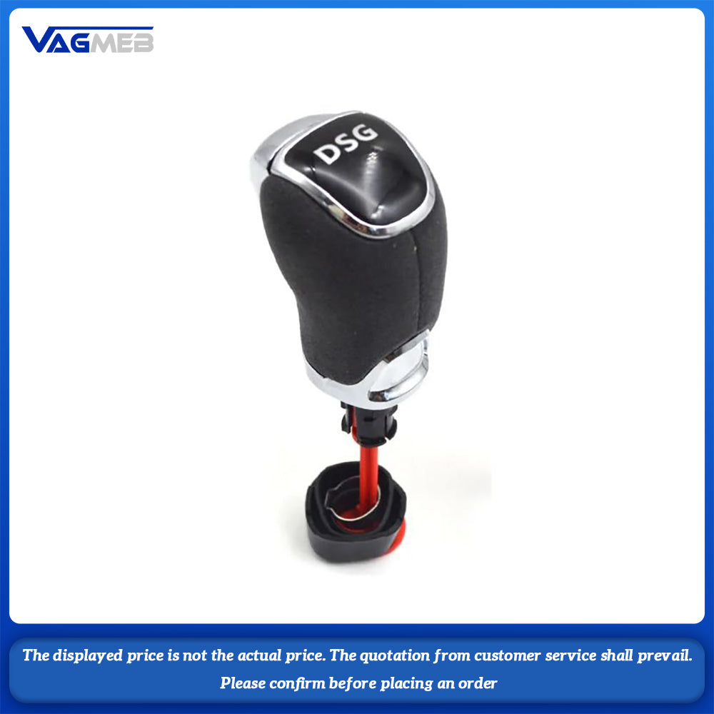 For Skoda Octavia Superb Yeti DSG Gear Shift Knob Head Handball Leather With DSG LOGO Cr Accessories