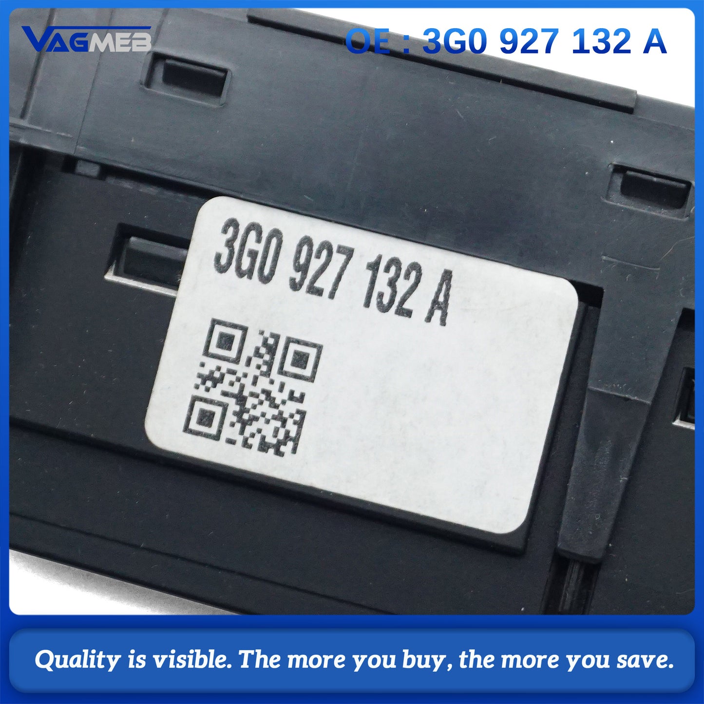 Emergency Light Switch for VW Passat B8 Variant Hazard Lights, Warning Triangle Button 3G0 927 132 A