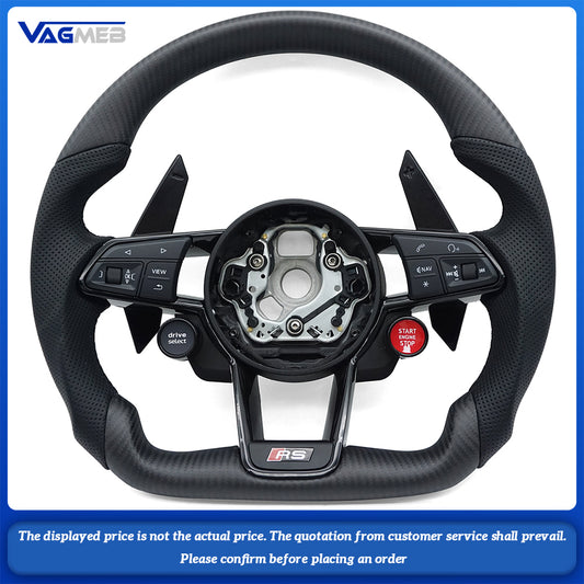 For Audi A3 A4 A5 S3 S4 S5 B9 2023 S RS Logo With R8 Button Steering Wheel