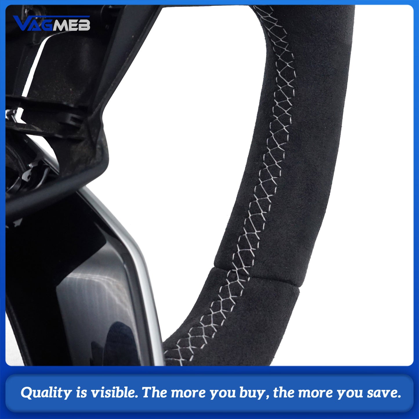 For Audi A4B10 multifunctional heated perforated leather steering wheel with shift paddles assembly