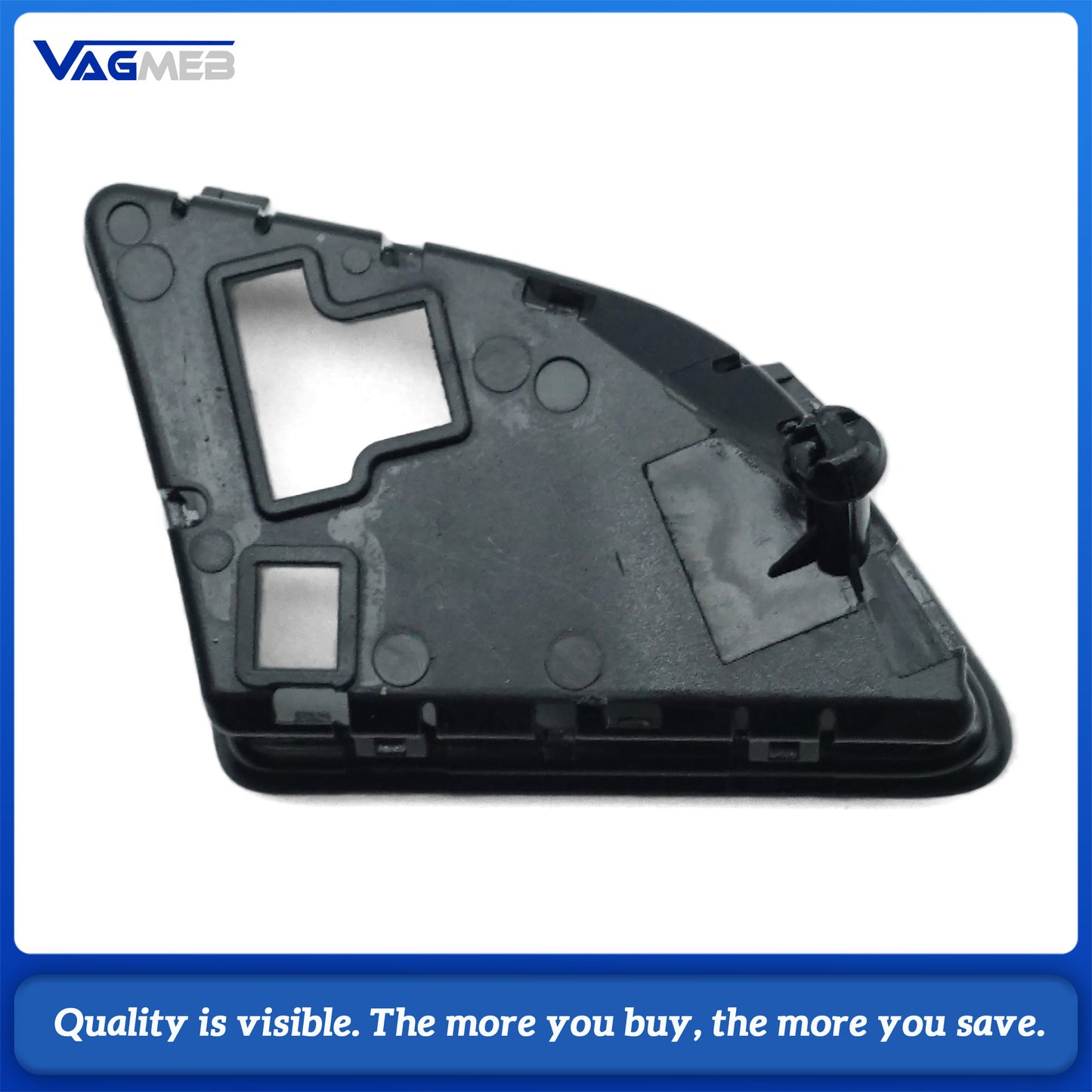 For Audi A4 B8 8K Piano Black Button Base Pair