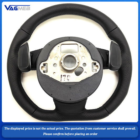 For Audi A4 B8 Perforated S LOGO Shift Paddle Steering Wheel