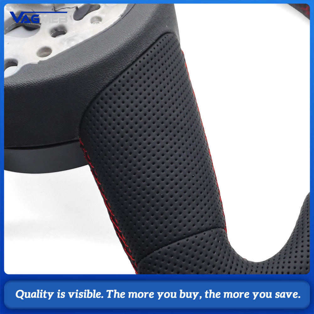 For Audi A4 B9 Fully Perforated Leather Steering Wheel