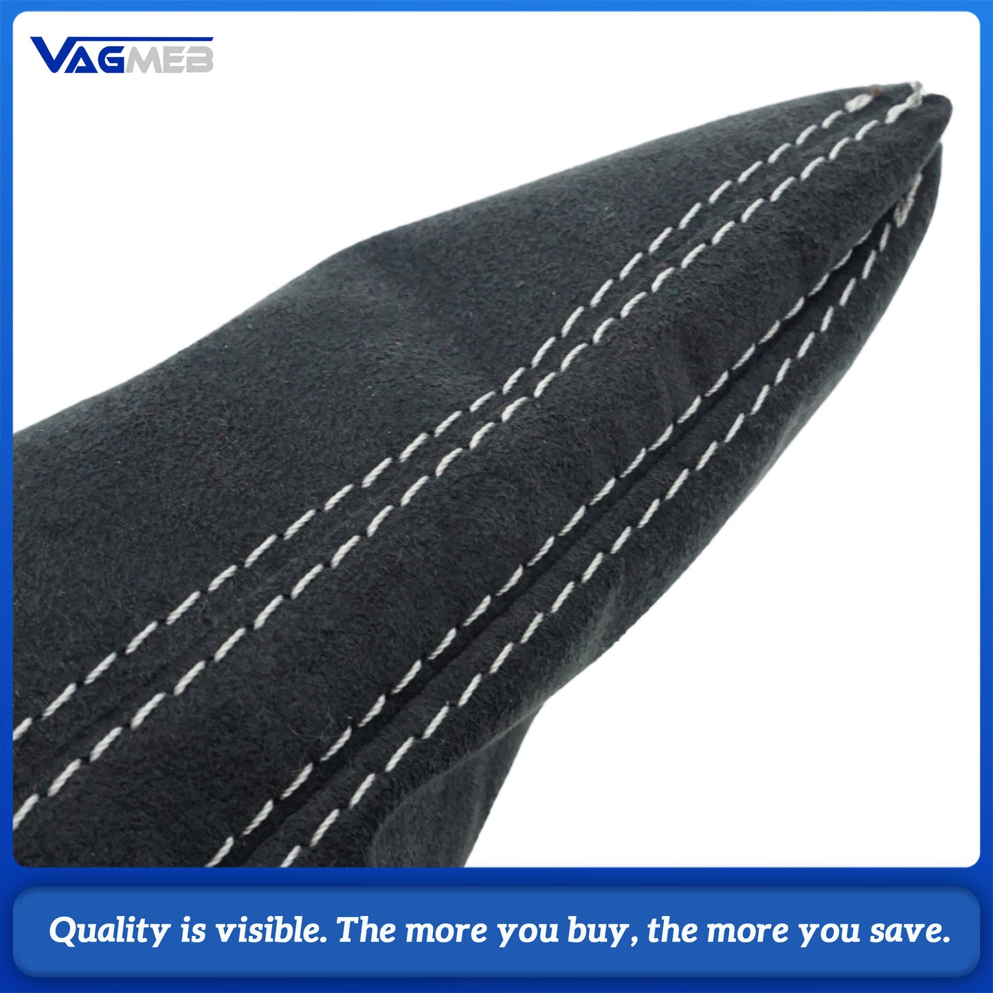 For Audi A6C7 Automatic DSG Gear Shift Knob Suede Leather Gear Shift Knob Duty Cover